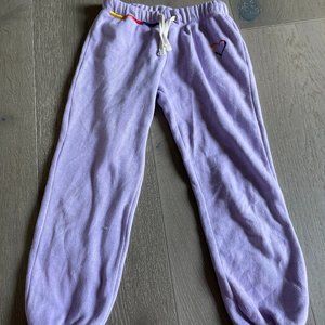 Vintage Havana Purple Sweatpants with Heart Detail